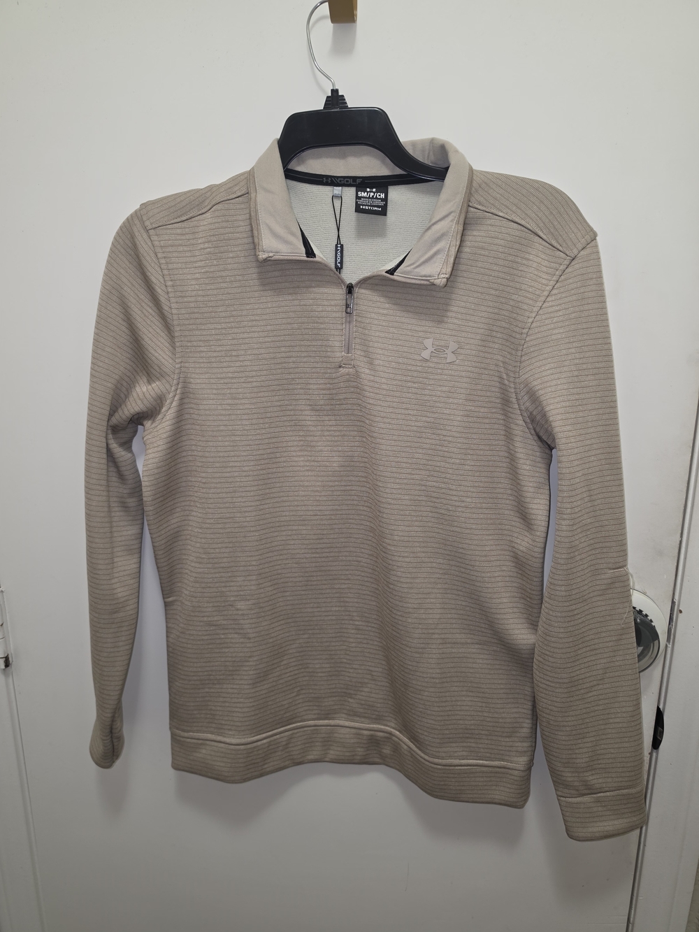 Men’s Under Armour  GOLF 1/4 Zip Fleece Lined Loose Fit Pullover Size S